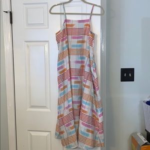 Lou & Grey midi dress M with pockets NWT